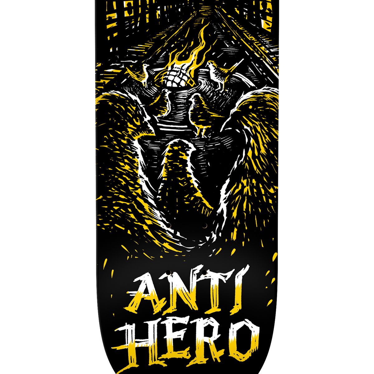 Anti Hero Matthews Fireside Skateboard Deck Black 8.5