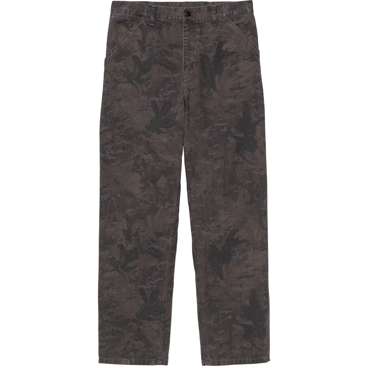Carhartt WIP Single Knee Pant Camo Combi Green/Graphite Garment Dyed