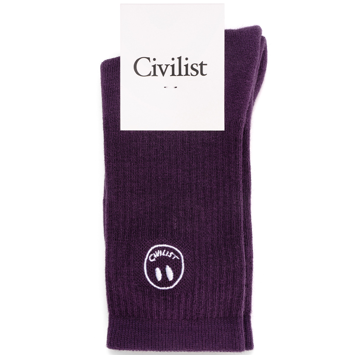 Civilist Mono Smiler Socks Grape