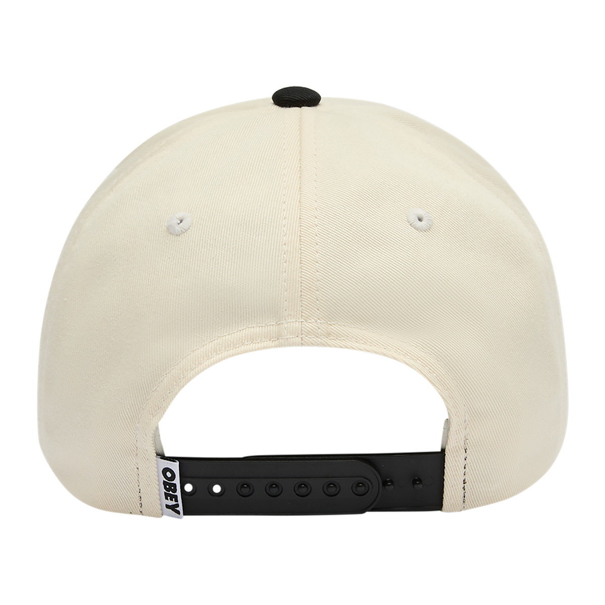 Obey Delta 5 Panel Snapback Black