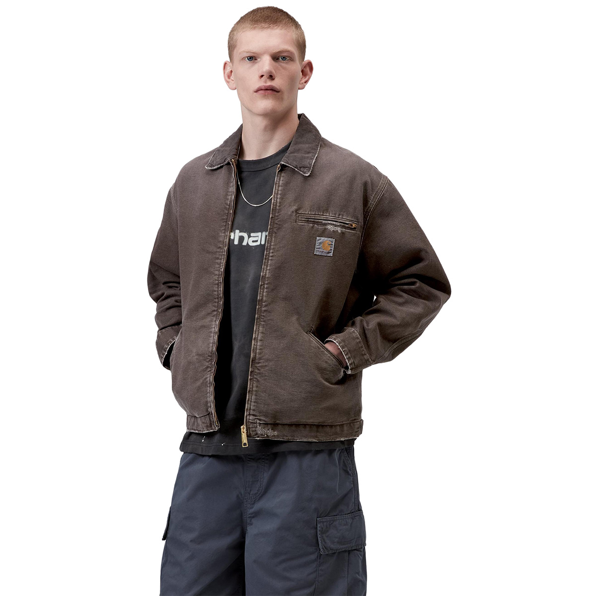 Carhartt WIP OG Detroit Jacket Tobacco/Tobacco Destroy Wash