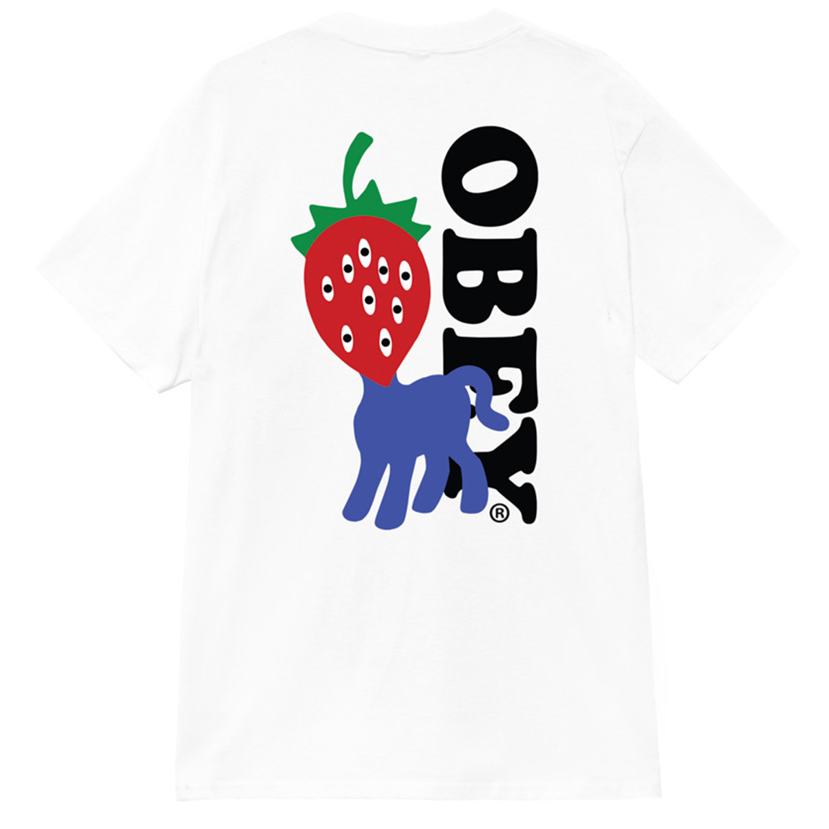 Obey Strawberry T-Shirt White Obey Strawberry T-Shirt White