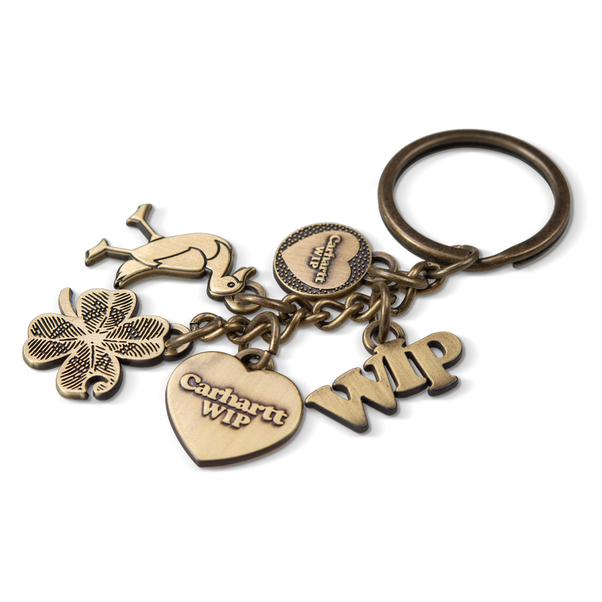Carhartt WIP Charms Keychain Gold 