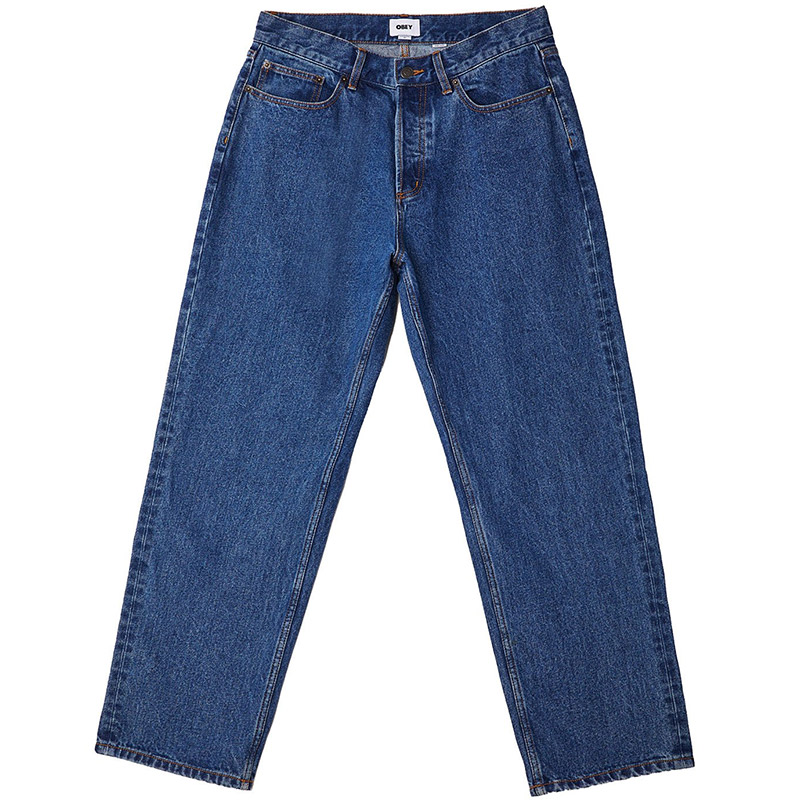 Obey Hardwork Denim Pants Stonewash Indigo Obey Hardwork Denim Pants Stonewash Indigo