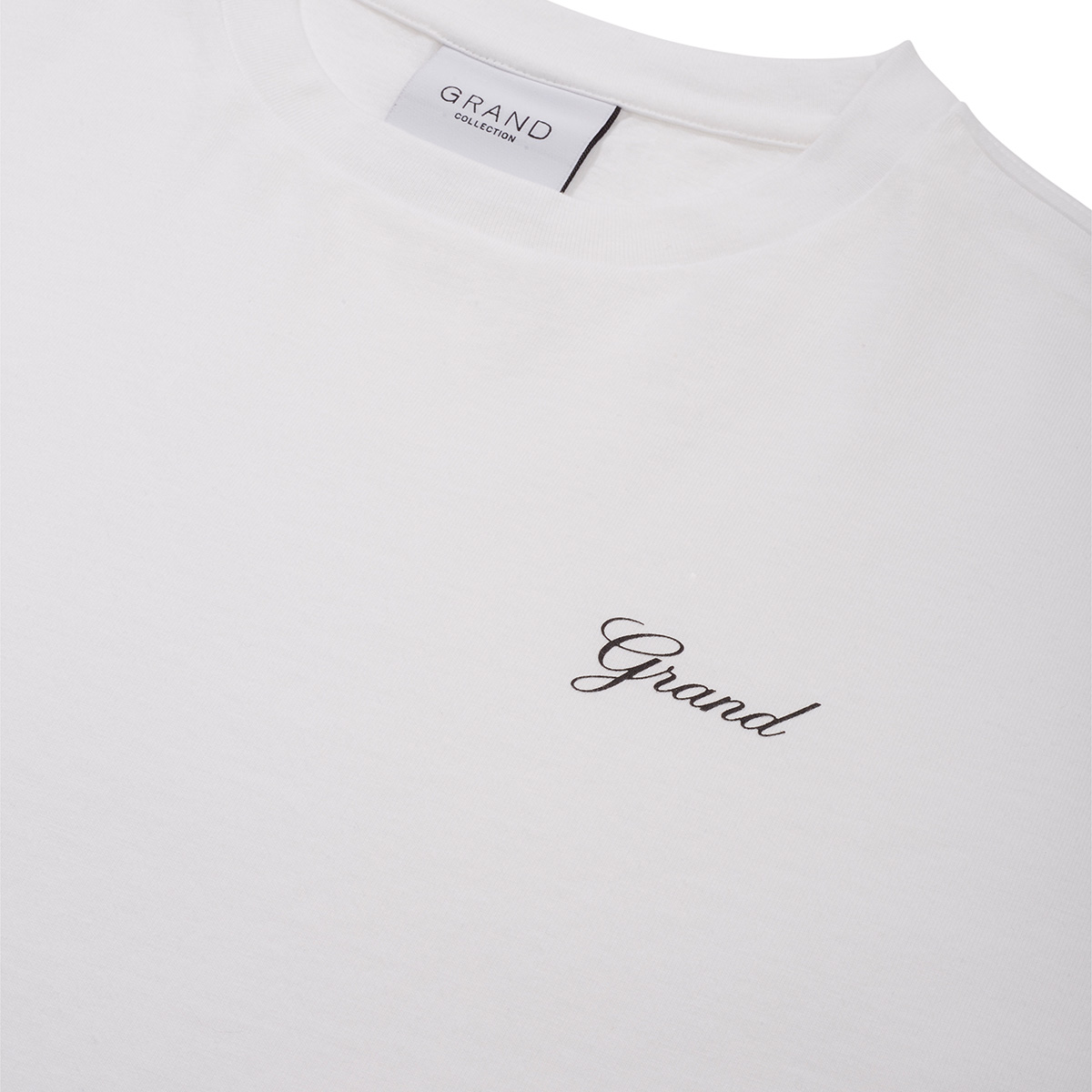 Grand Collection Script T-Shirt White