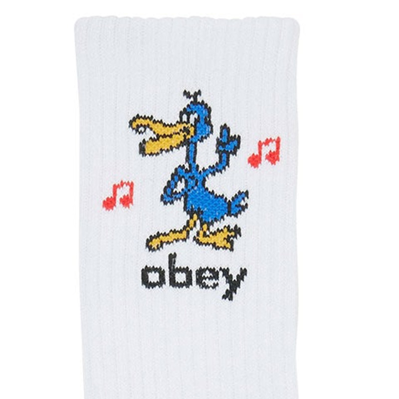 Obey Nomad Socks White Obey Nomad Socks White