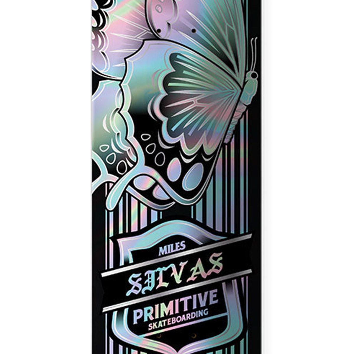 Primitive Silvas Butterfly Spectra Skateboard Deck Black/Foil 8.5
