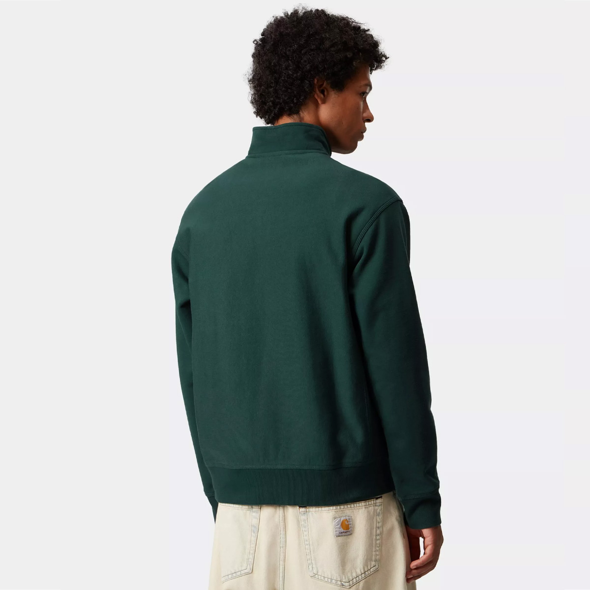 Carhartt WIP Half Zip American Script Sweater Dark Fir Carhartt WIP Half Zip American Script Sweater Dark Fir