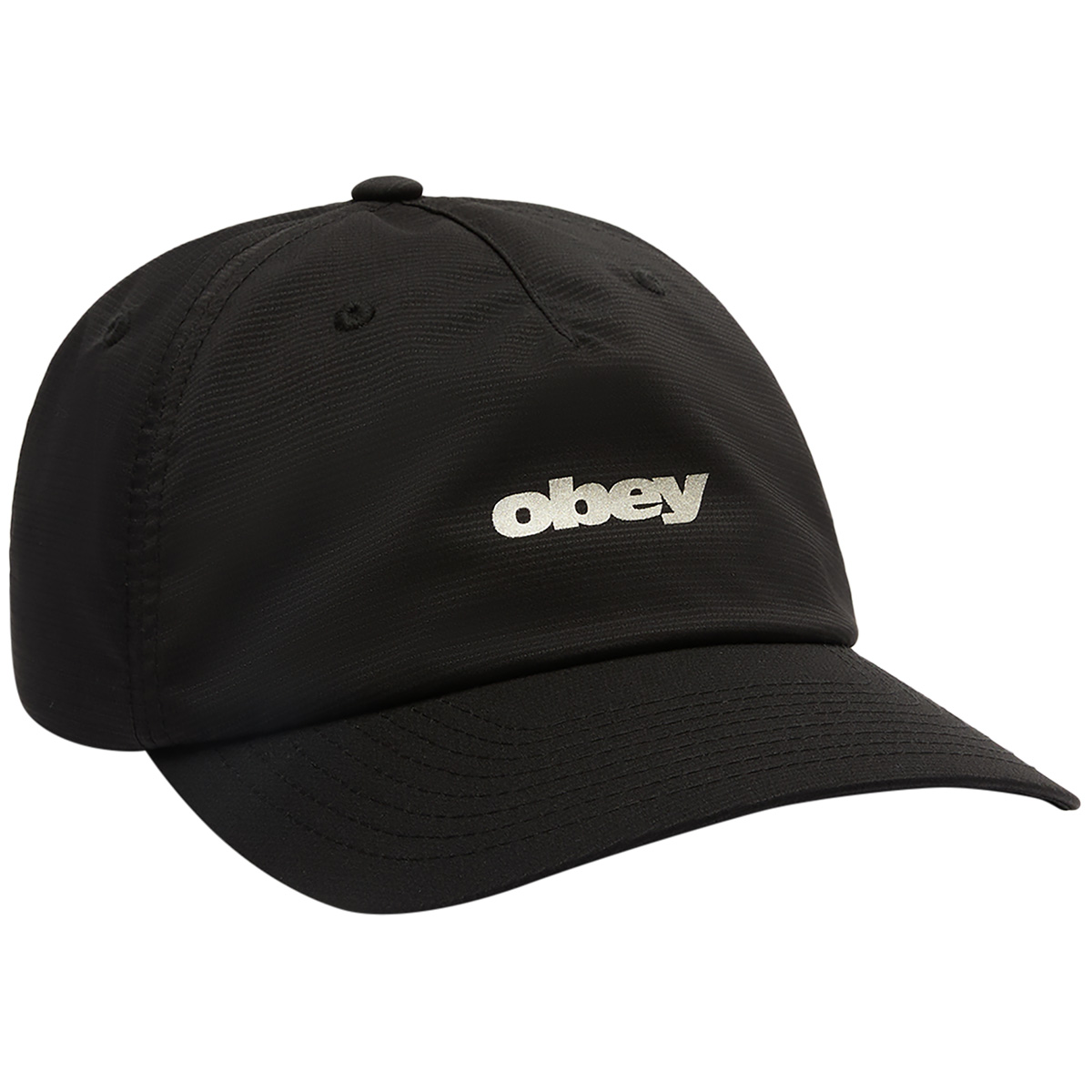 Obey Stride 5 Panel Strapback Black
