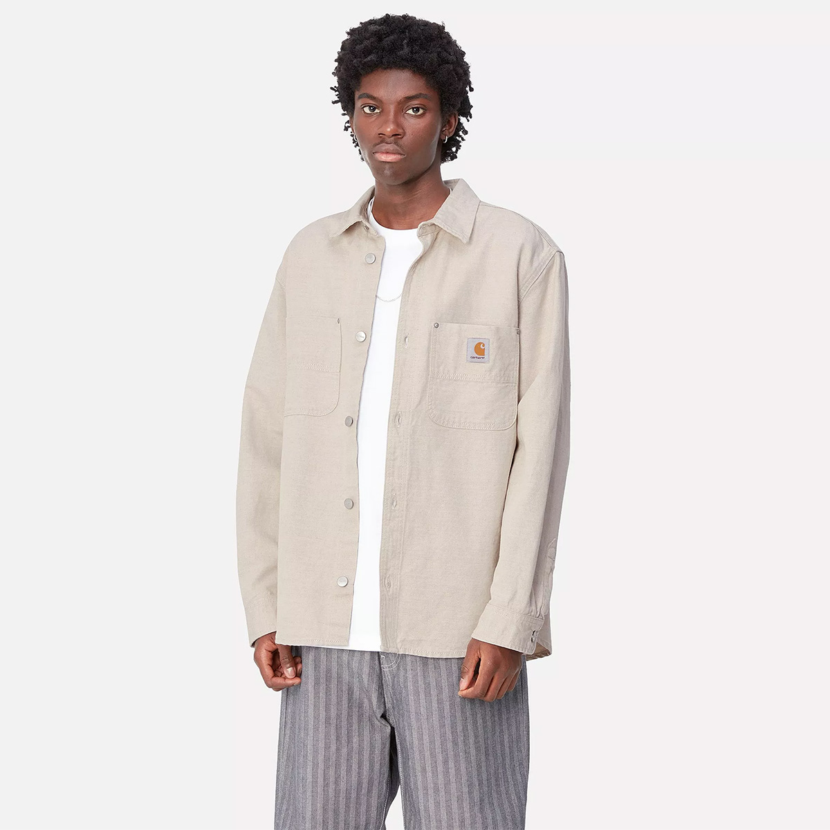 Carhartt WIP Walter Shirt Jac Natural Rinsed Carhartt WIP Walter Shirt Jac Natural Rinsed