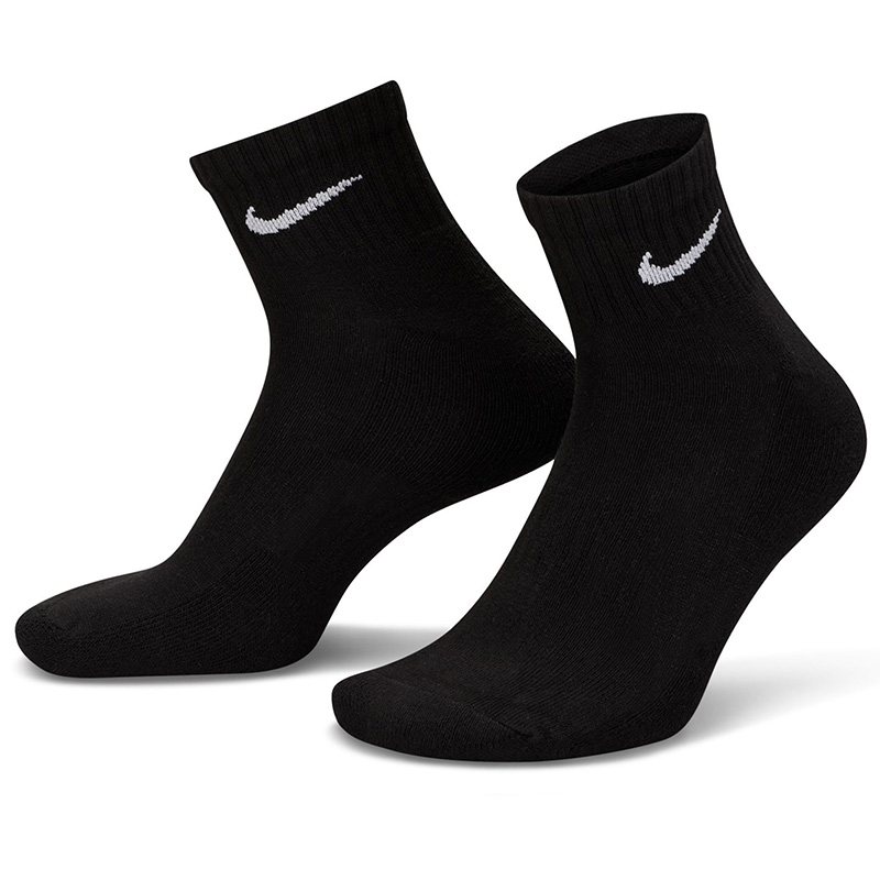 Nike SB Everyday Cushioned Ankle Socks Black/White 6-Pack Nike SB Everyday Cushioned Ankle Socks Black/White 6-Pack