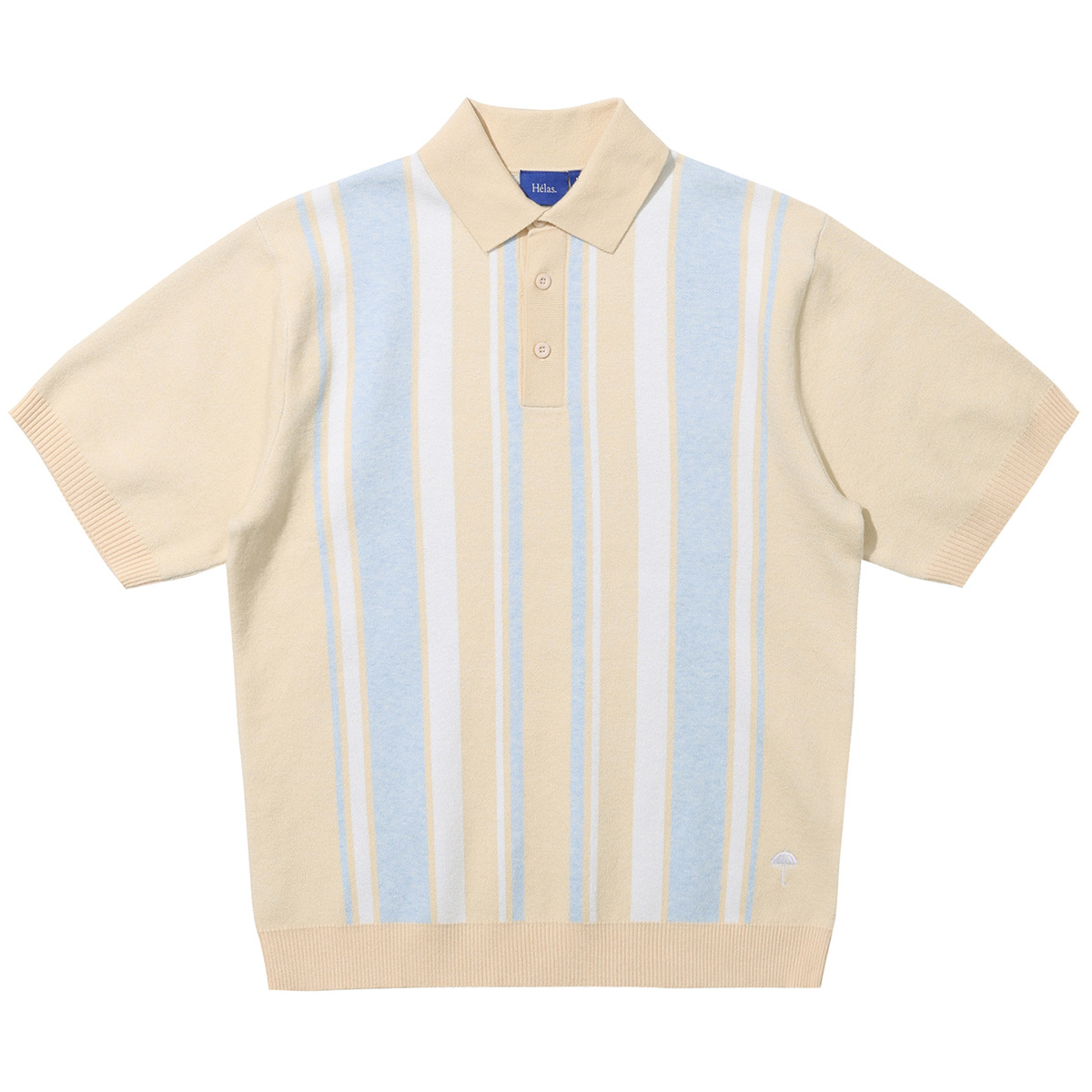 Helas Bronx Knit Polo Beige
