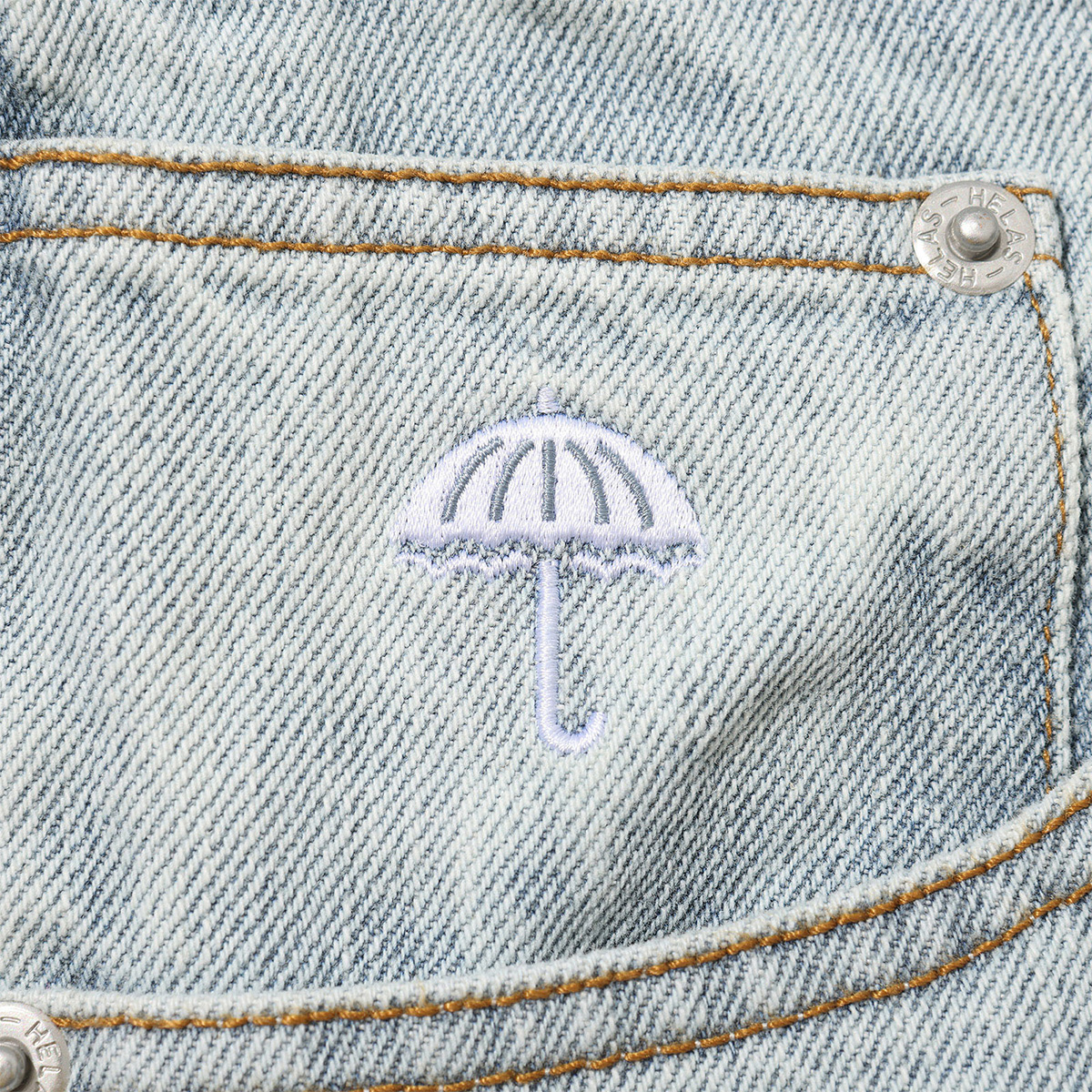 Helas Dieu Grec Jeans Short Light Blue