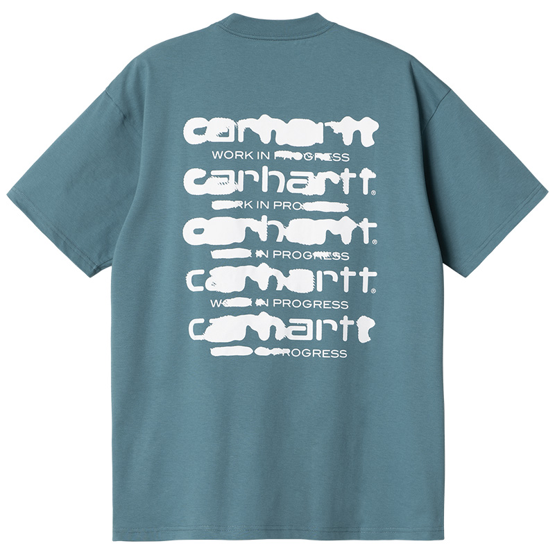 Carhartt WIP Ink Bleed T-Shirt Vancouver Blue/White Carhartt WIP Ink Bleed T-Shirt Vancouver Blue/White
