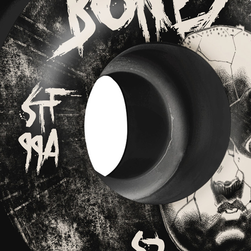 BONES Wheels Dollhouse V1 Standard Wheels Black 99a 52mm BONES Wheels Dollhouse V1 Standard Wheels Black 99a 52mm