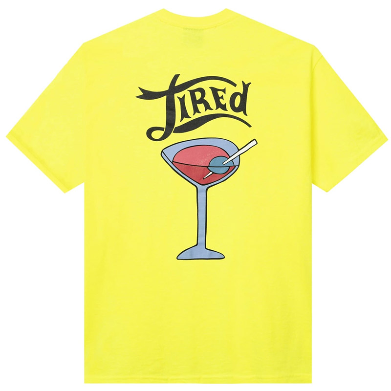 Tired Dirty Martini T-Shirt Chartreuse