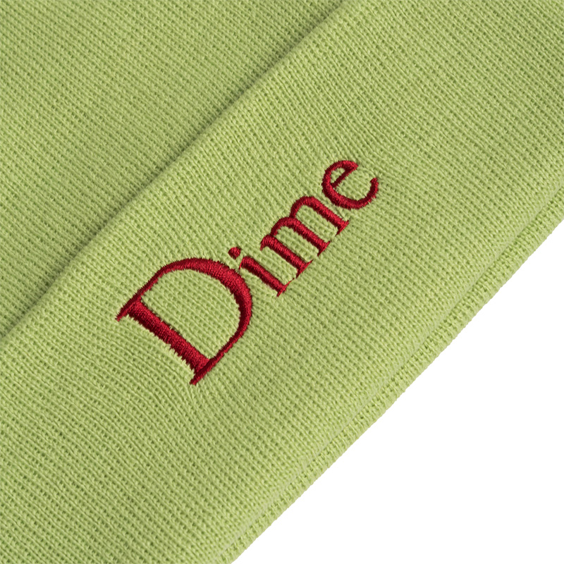Dime Classic Wool Fold Beanie Lime Dime Classic Wool Fold Beanie Lime