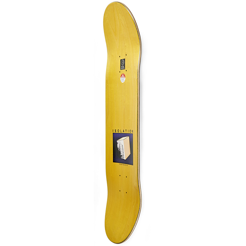 Polar Hjalte Halberg Isolation Skateboard Deck White 8.0 Polar Hjalte Halberg Isolation Skateboard Deck White 8.0