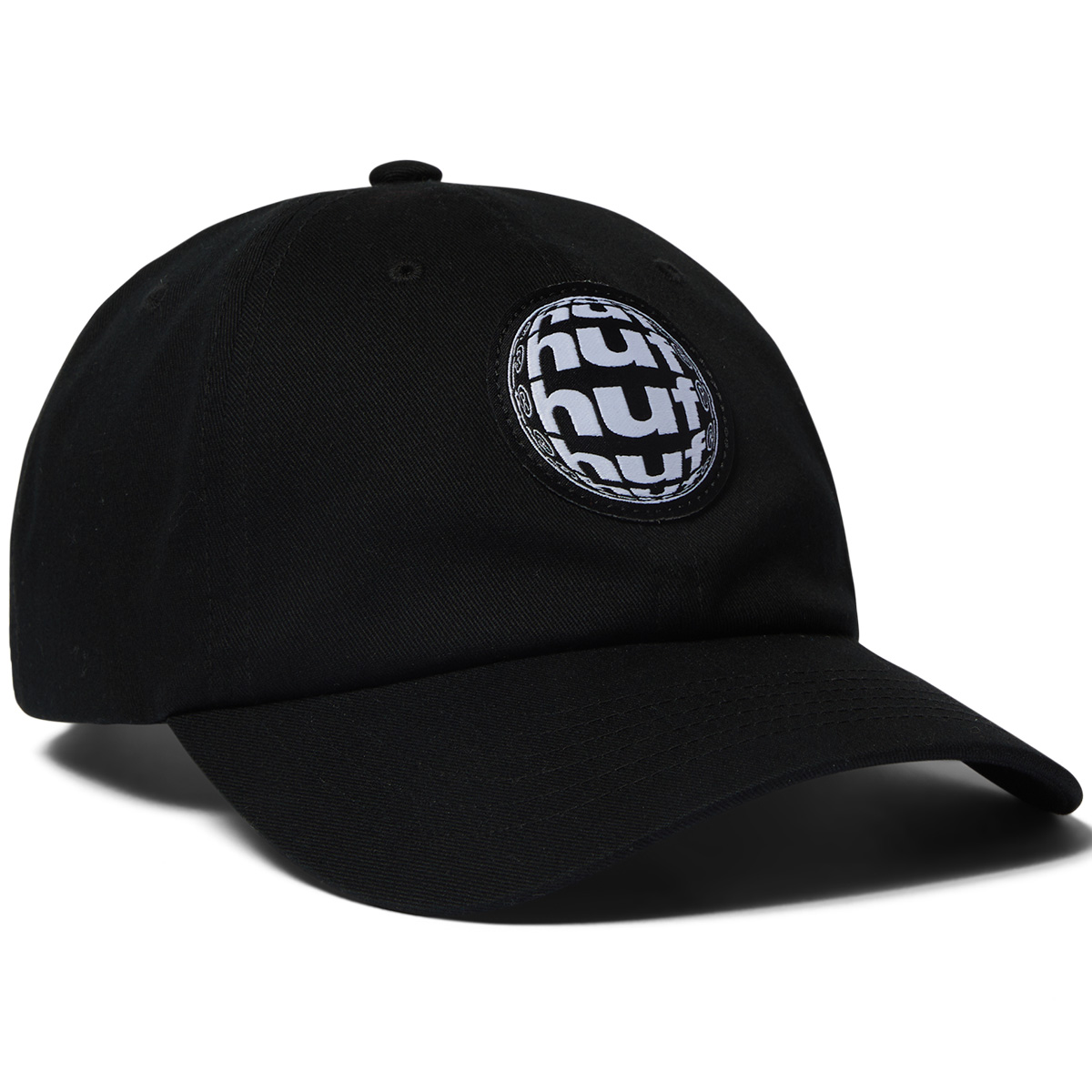 HUF Wide Angle 6 Panel CV Cap Black