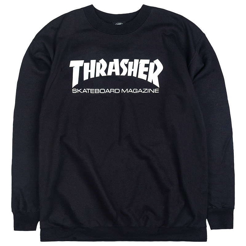 Thrasher Skate Mag Crewneck Sweater Black Thrasher Skate Mag Crewneck Sweater Black