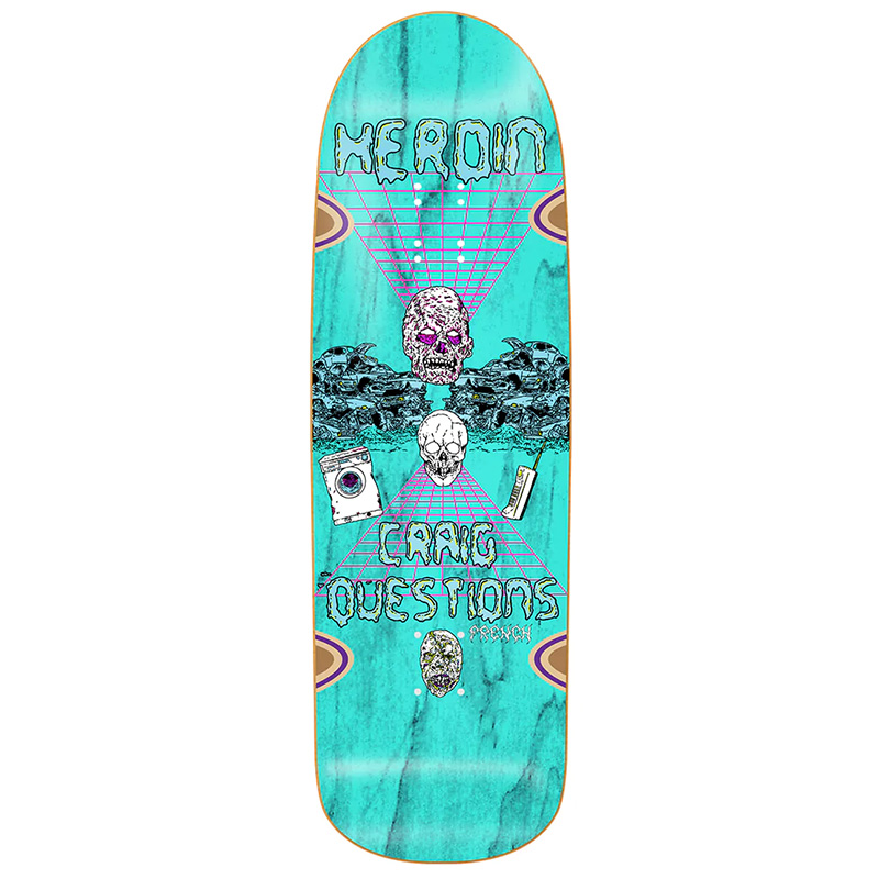 Heroin Craig Questions Junkyard God Skateboard Deck 9.5