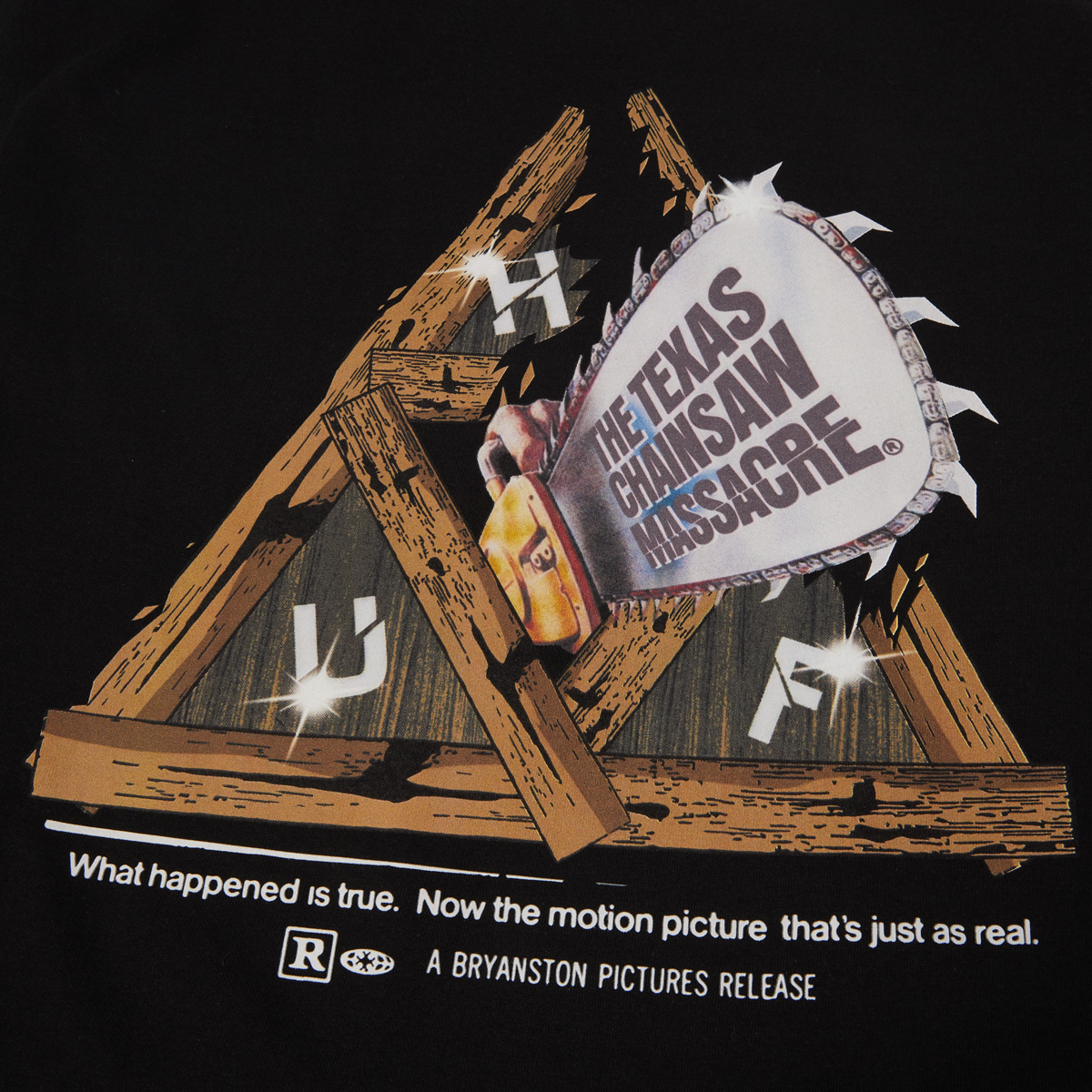 HUF x Chainsaw Triple Triangle T-Shirt Black HUF x Chainsaw Triple Triangle T-Shirt Black