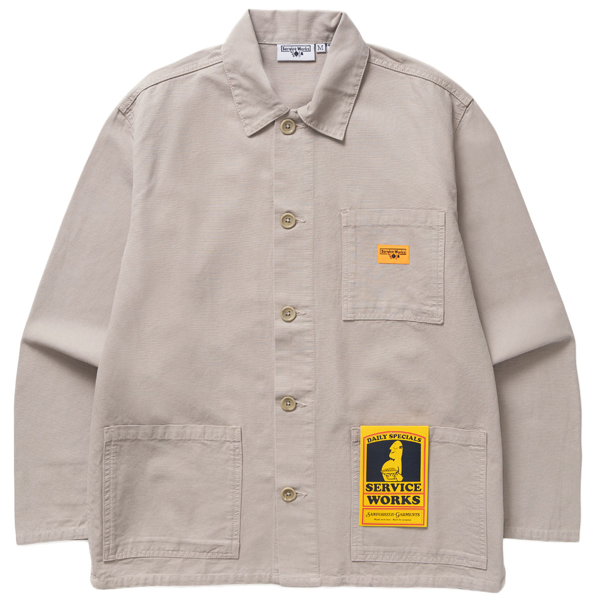 Service Works Canvas Chore Shirt Stone