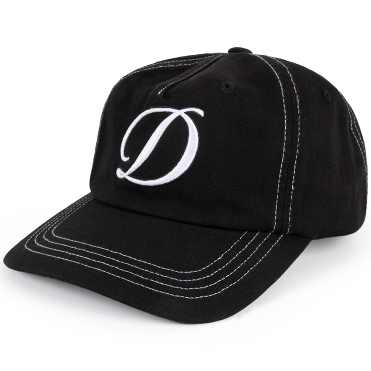 Dime Cursive Denim Worker Cap Black Washed