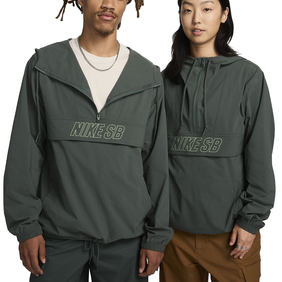 Nike SB Essential Anorak Jacket Vintage Green/Oil Green Nike SB Essential Anorak Jacket Vintage Green/Oil Green