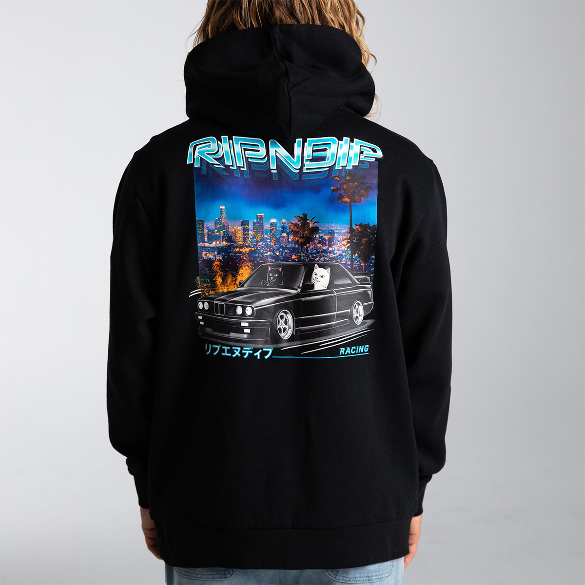 RipnDip Vroom Vroom Hooded Sweater Black RipnDip Vroom Vroom Hooded Sweater Black