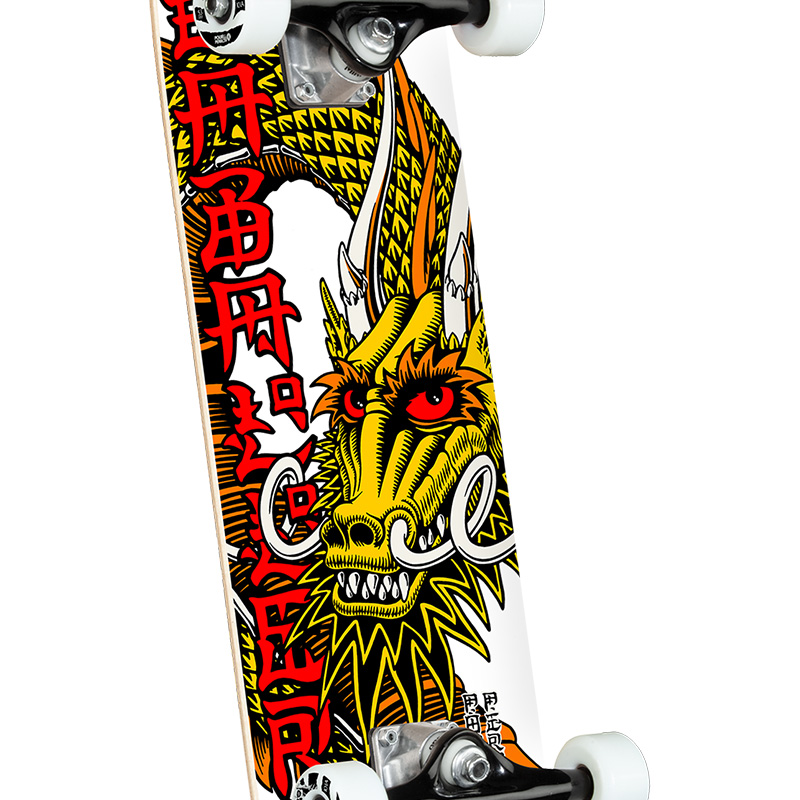 Powell Peralta Cab Ban This Complete Skateboard White 8.25 Powell Peralta Cab Ban This Complete Skateboard White 8.25