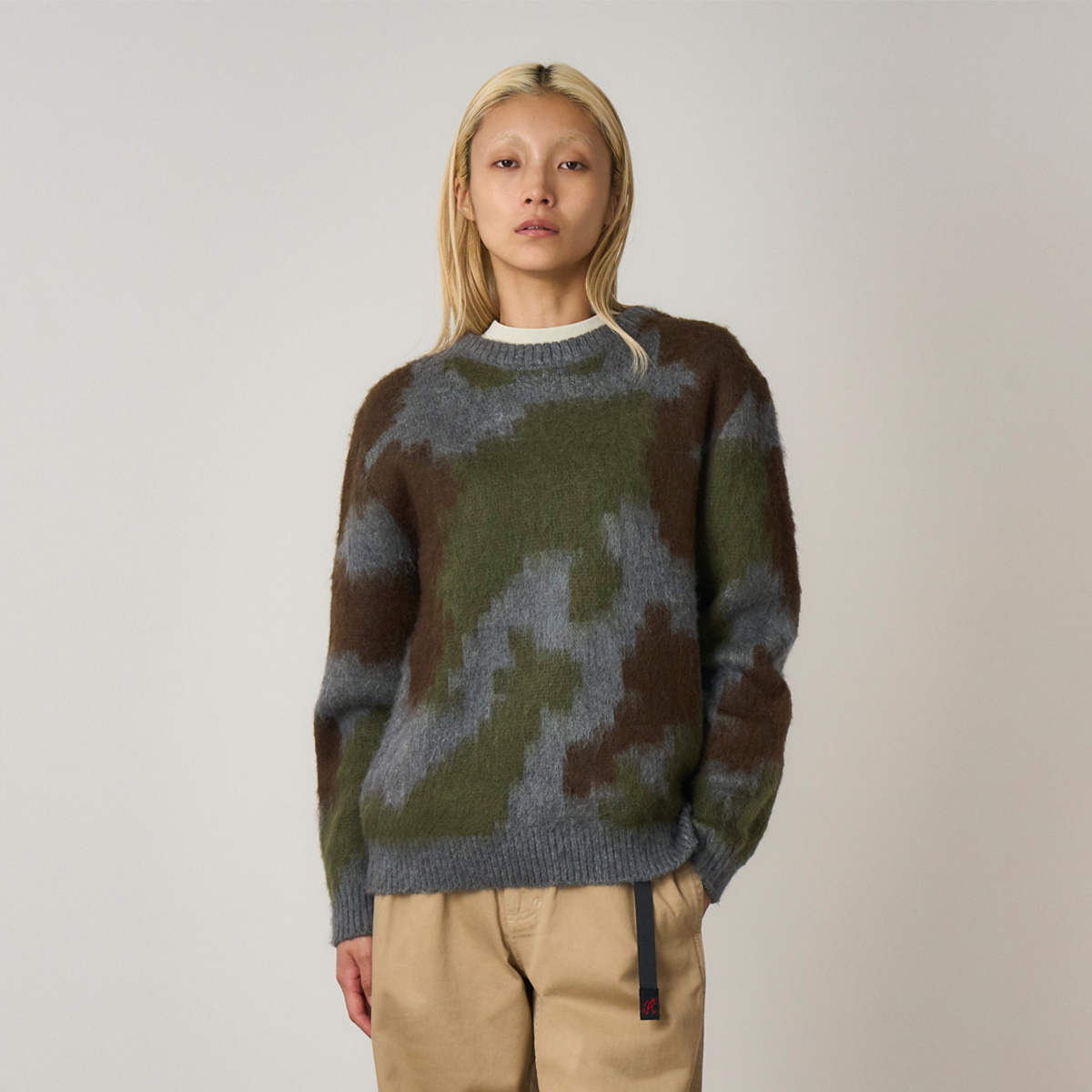 Gramicci Mohair Sweater Jungle Digi Camo Gramicci Mohair Sweater Jungle Digi Camo