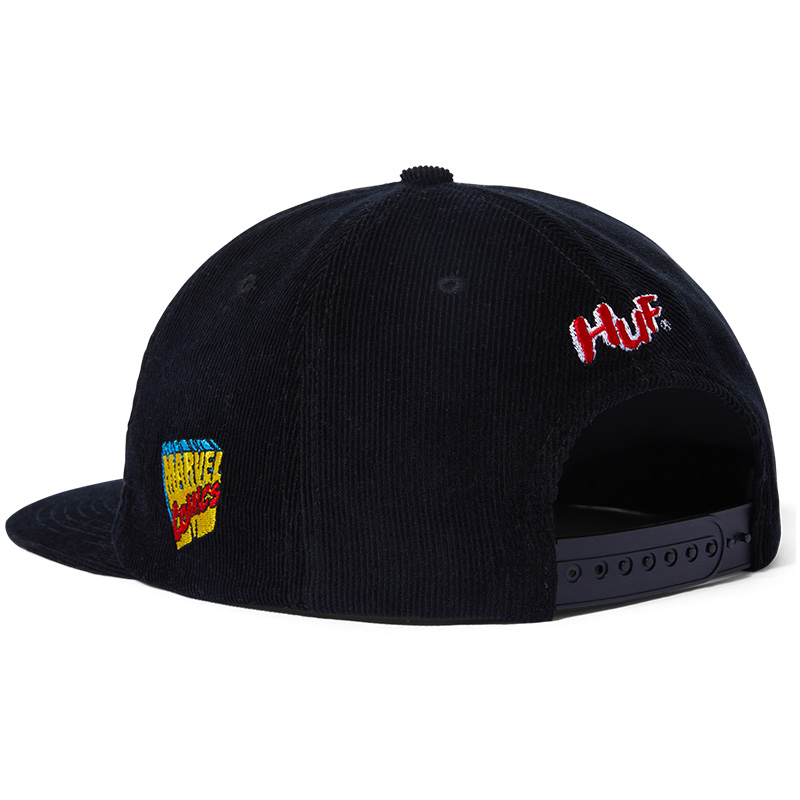 HUF X Avengers Night Prowling Snapback Cap Black HUF X Avengers Night Prowling Snapback Cap Black