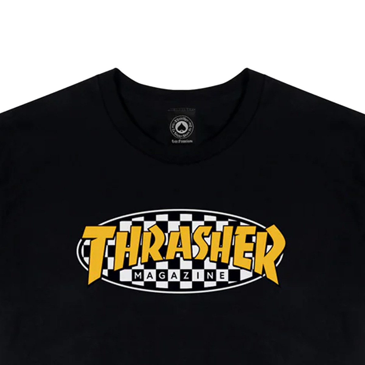 Thrasher Checkered Oval T-Shirt Black Thrasher Checkered Oval T-Shirt Black