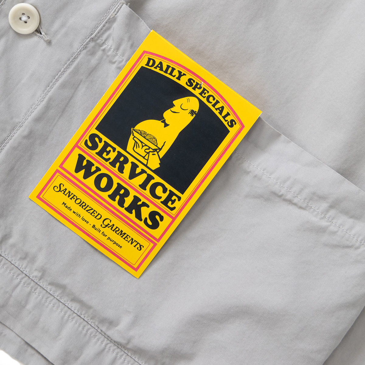 Service Works Easy Chef Shirt Silver