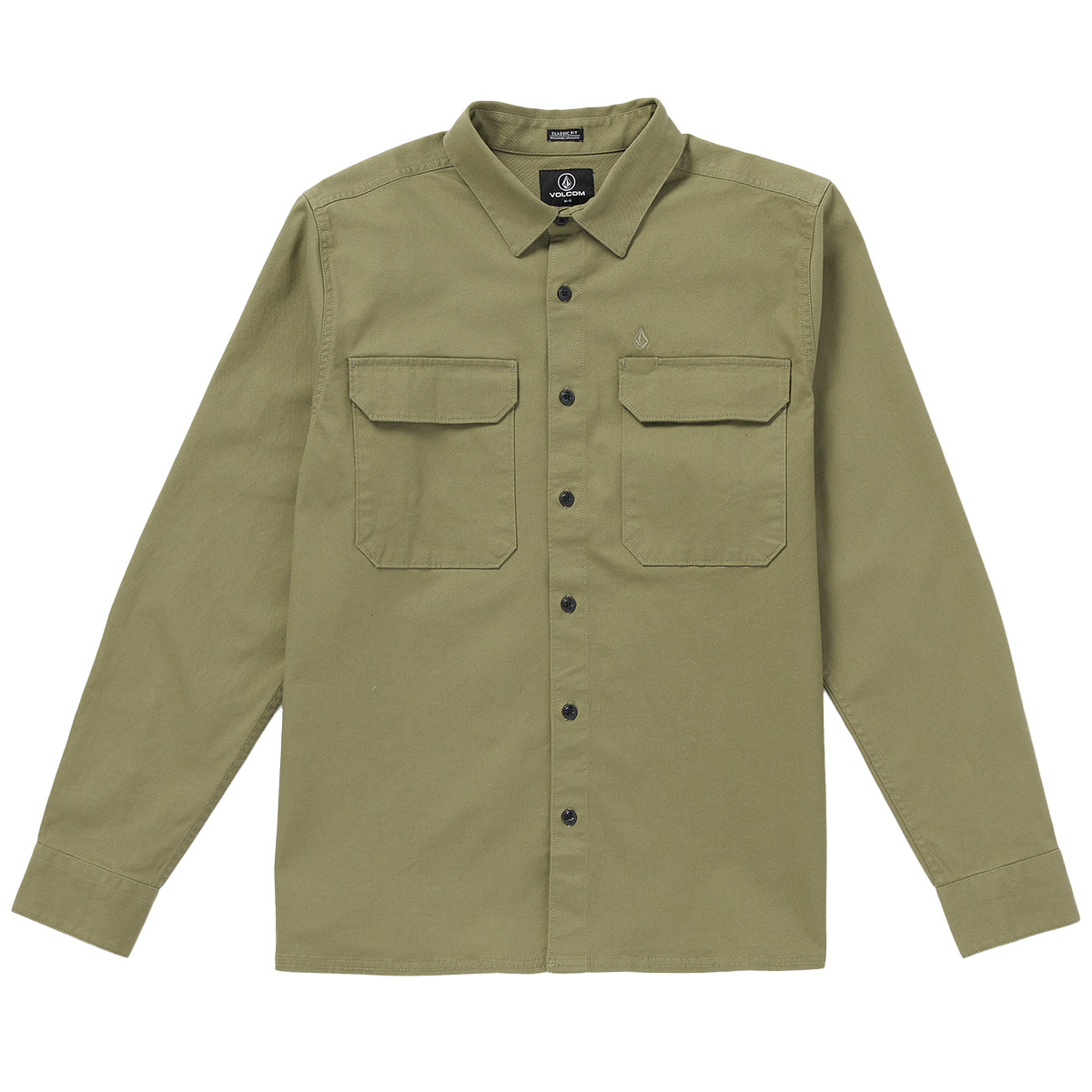 Volcom Servicestone Workshirt Longsleeve Thyme Green