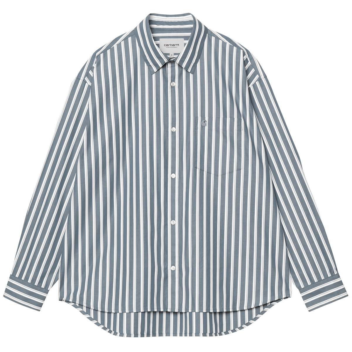 Carhartt WIP Malden Longsleeve Shirt Malden Stripe Angelite Carhartt WIP Malden Longsleeve Shirt Malden Stripe Angelite
