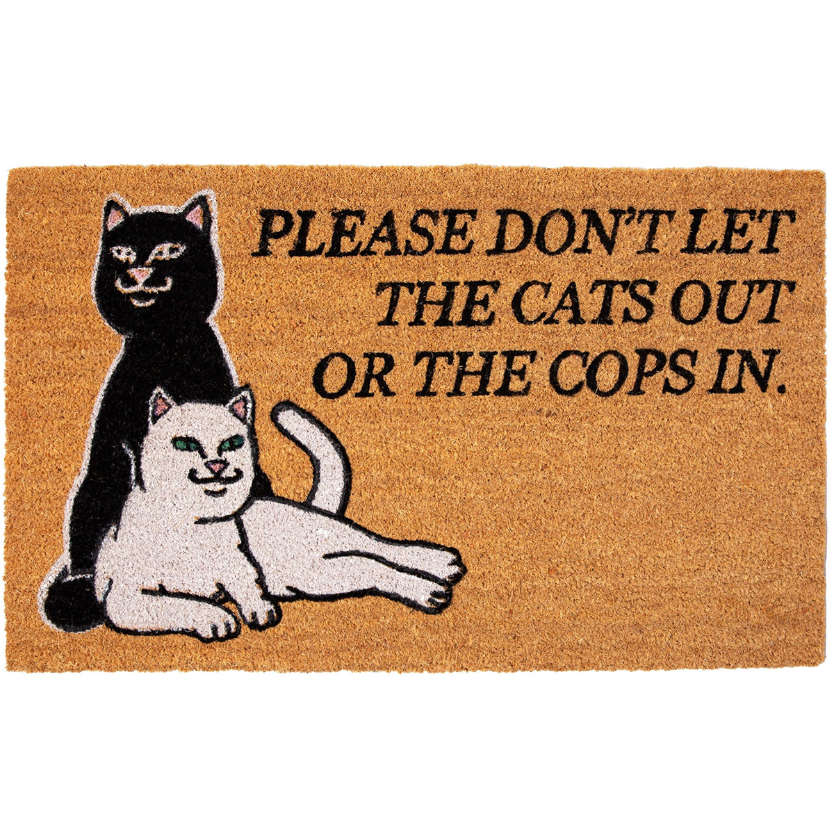 RIPNDIP Don'T Let The Cops In Rug Brown