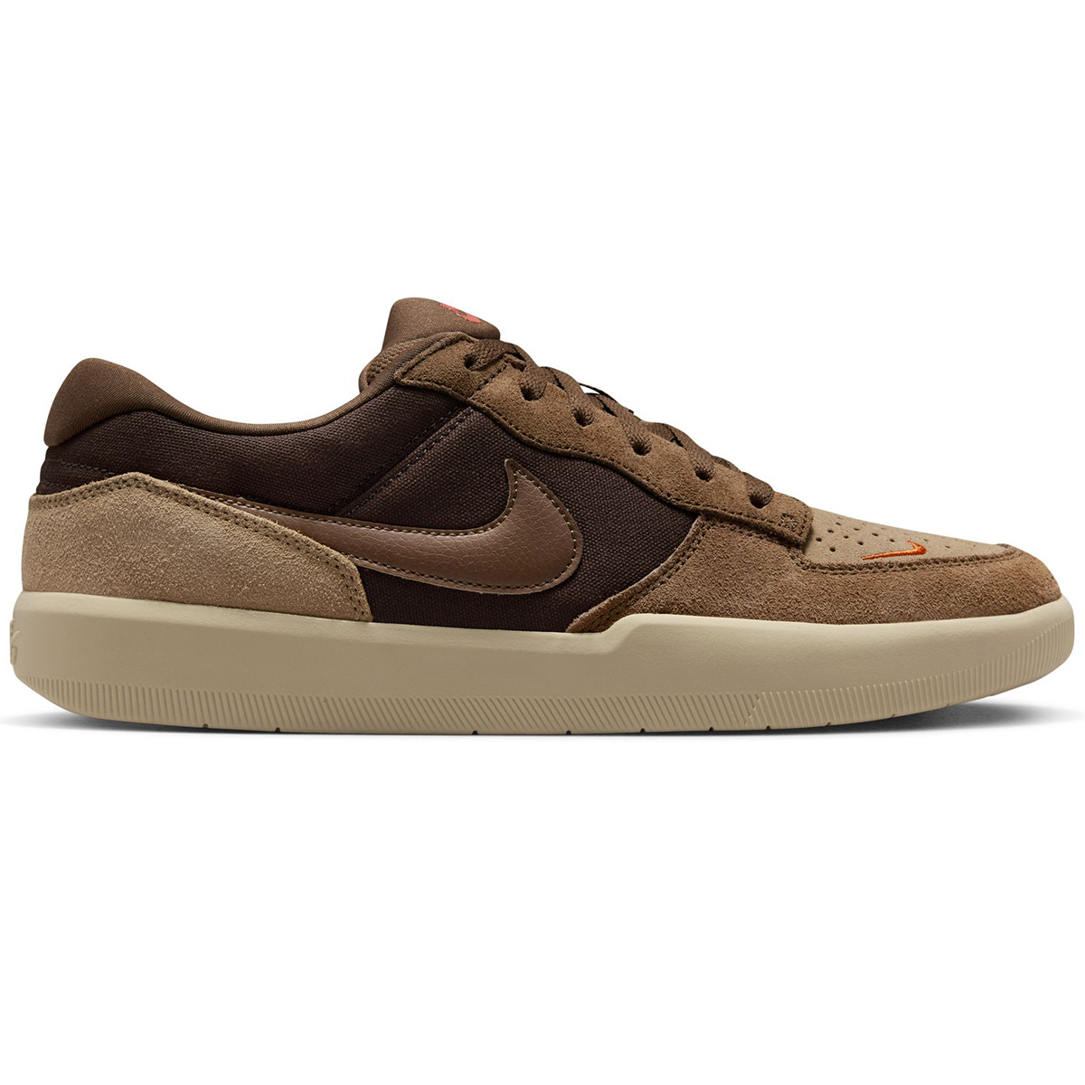Nike SB Force 58 Baroque Brown/Mosswood Brown-Parachute Beige-Desert Khaki-Campfire Orange