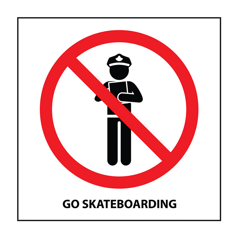 Thank You Go Skateboarding Sticker