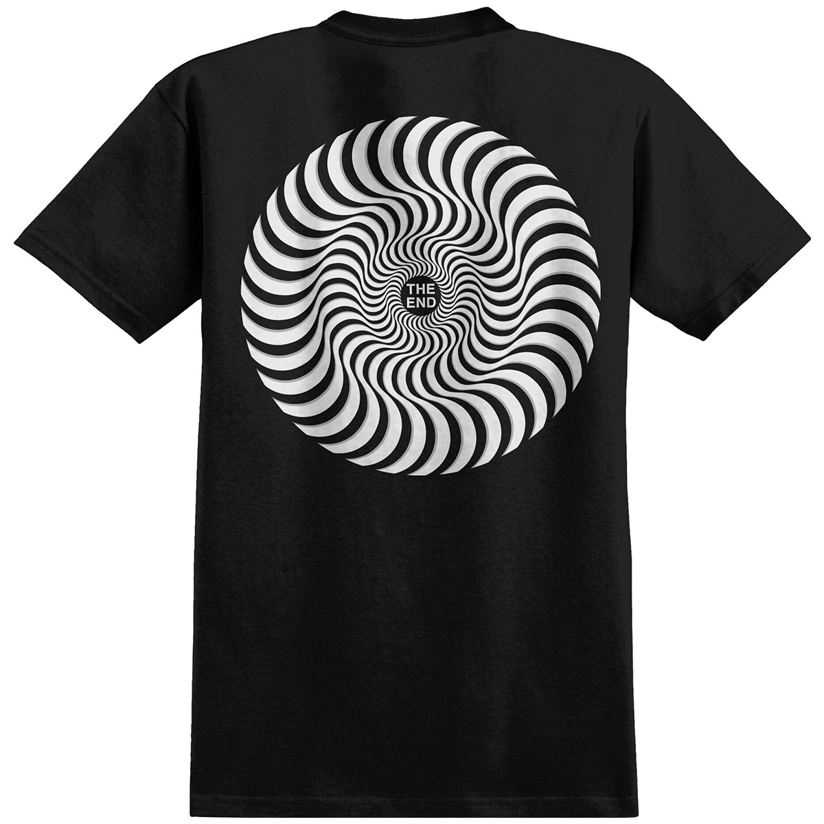 Spitfire Classic Swirl Overlay T-Shirt Black/White