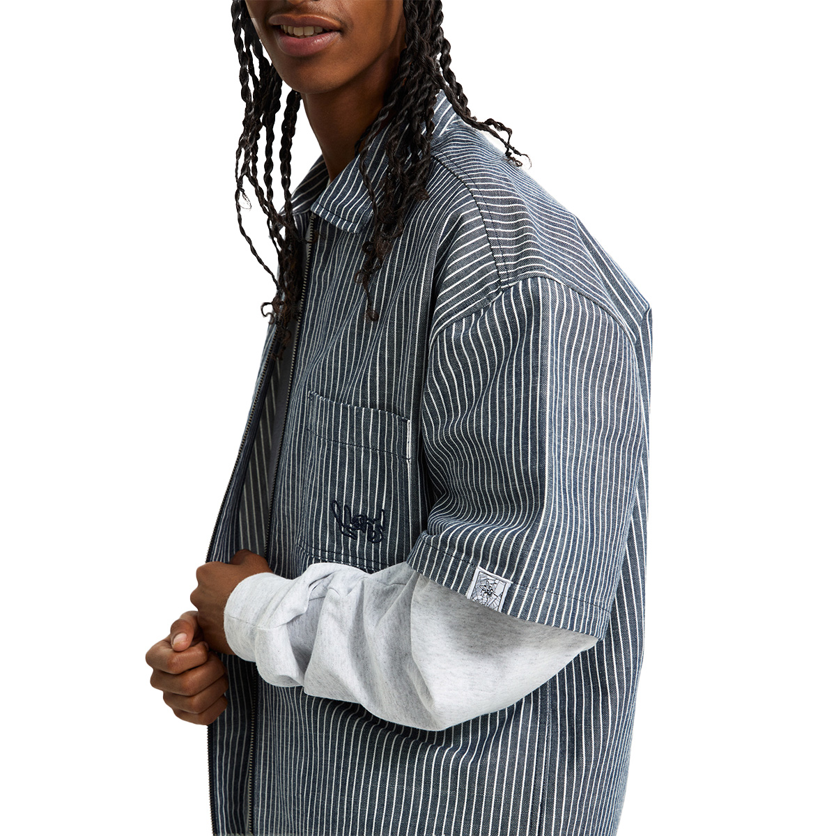 Vans Raw Instinct Shirt Navy Stripe Vans Raw Instinct Shirt Navy Stripe