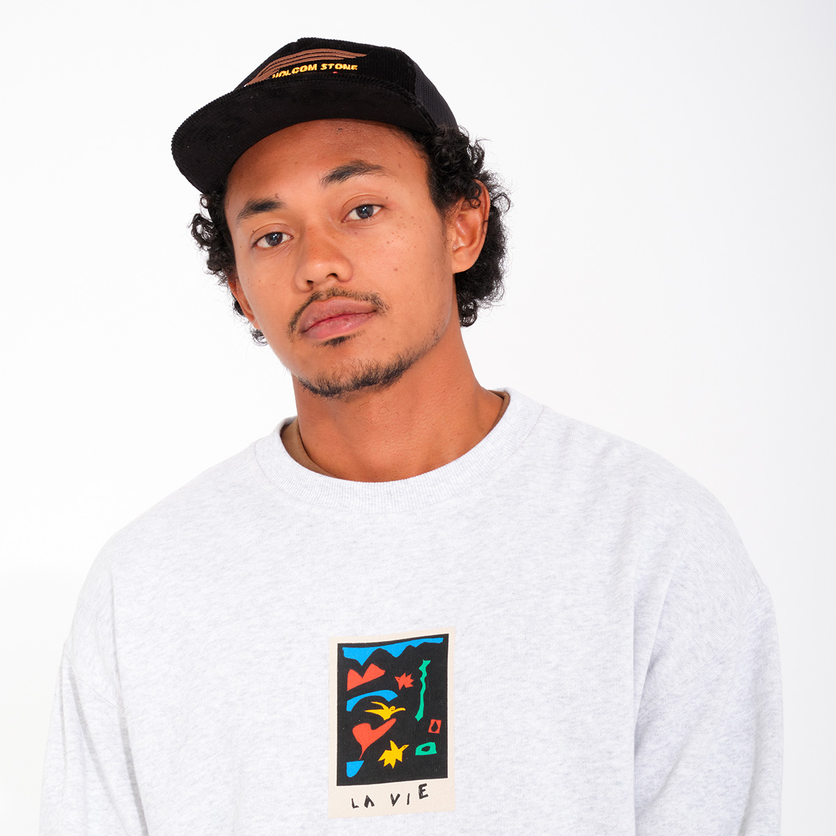 Volcom FA Arthur Longo Crewneck Sweater Bone Heather