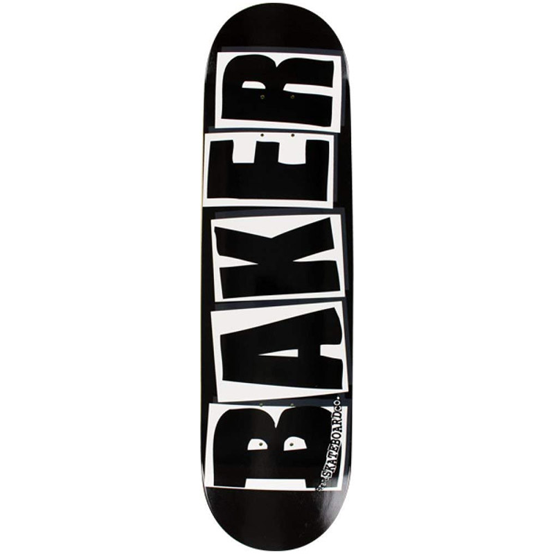 Baker Brand Logo Black/White Skateboard Deck 8.0 Baker Brand Logo Black/White Skateboard Deck 8.0