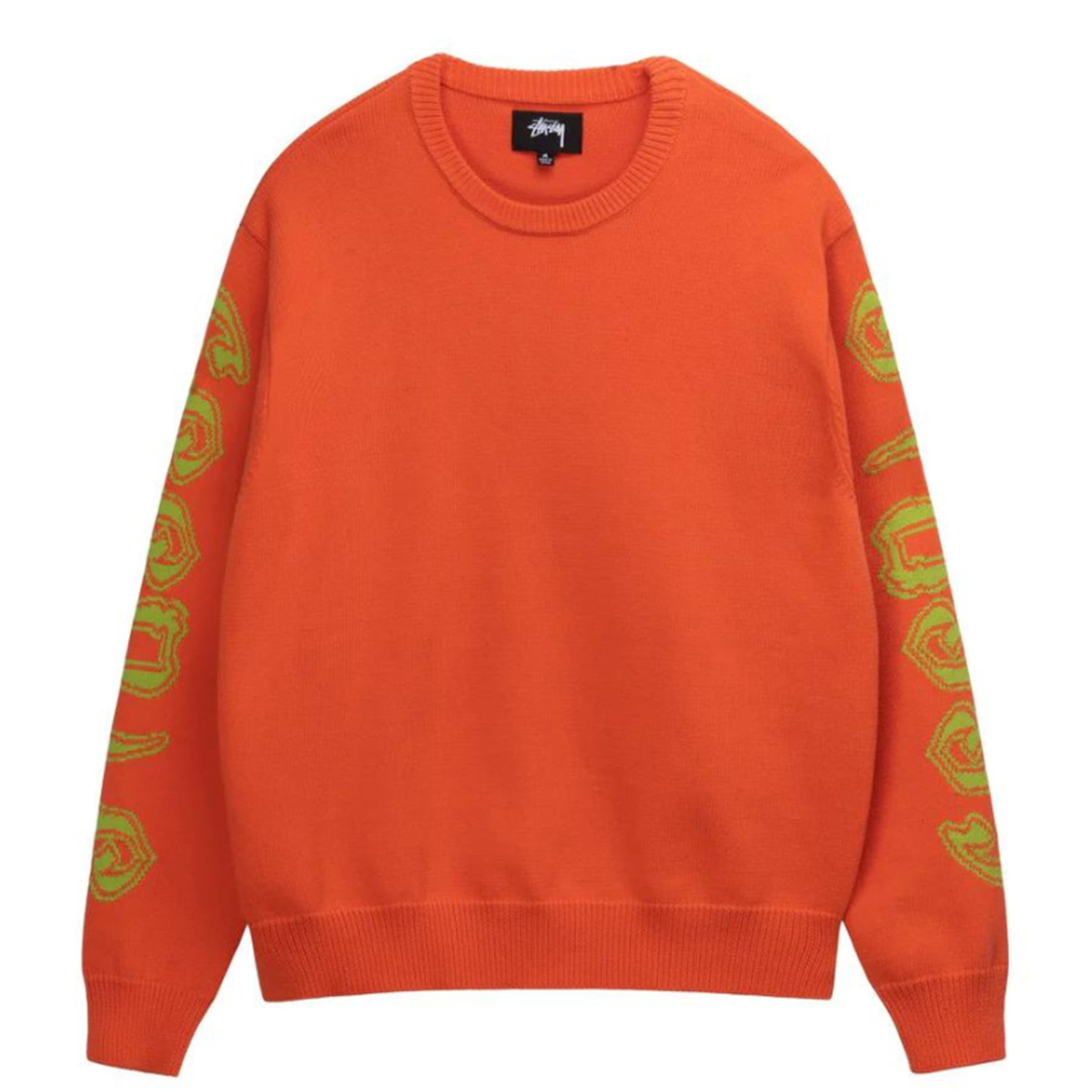 Stussy Sleeve Logo Sweater Orange