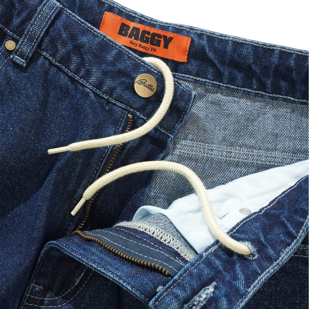 Butter Goods Spider Denim Jeans Dark Indigo Butter Goods Spider Denim Jeans Dark Indigo