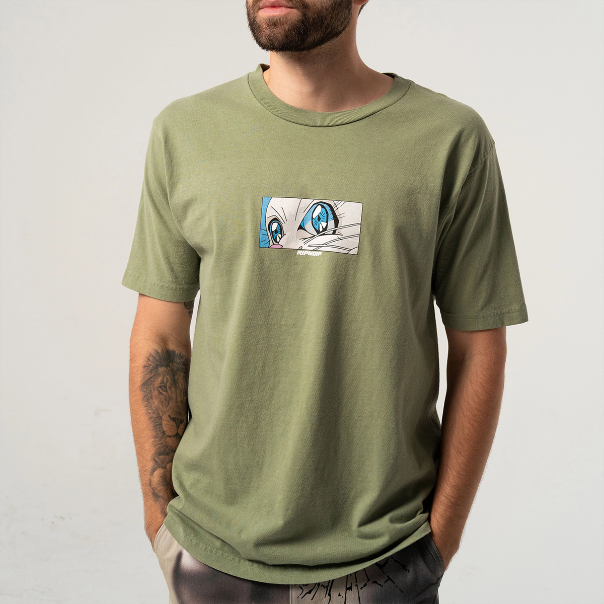 RIPNDIP Metal Claw T-Shirt Dusty Olive RIPNDIP Metal Claw T-Shirt Dusty Olive