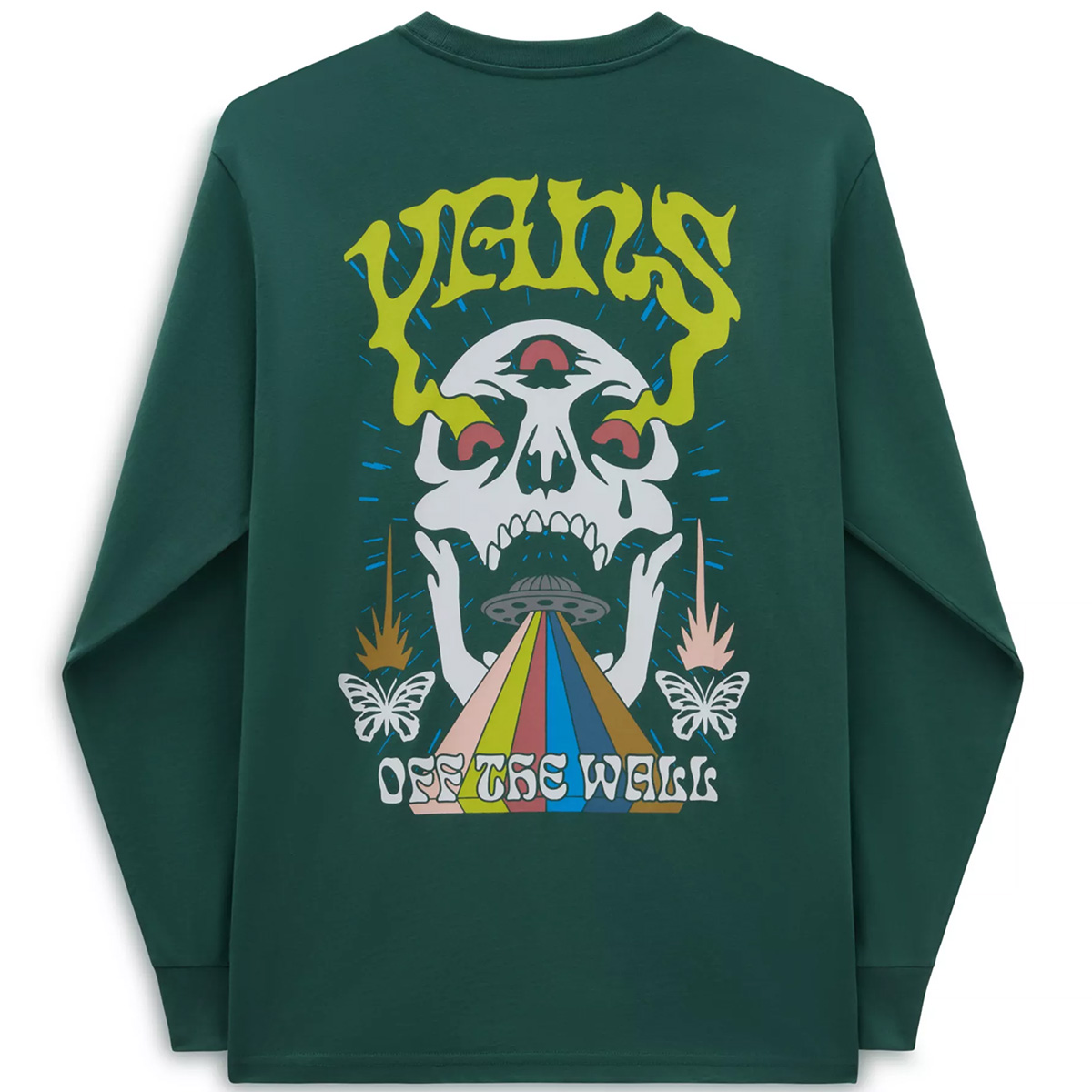 Vans Skull Saucer Longsleeve T-Shirt Bistro Green Vans Skull Saucer Longsleeve T-Shirt Bistro Green
