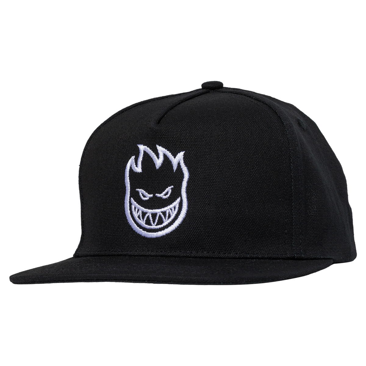 Spitfire Team Bighead Flame Script Strapback Cap Black/White