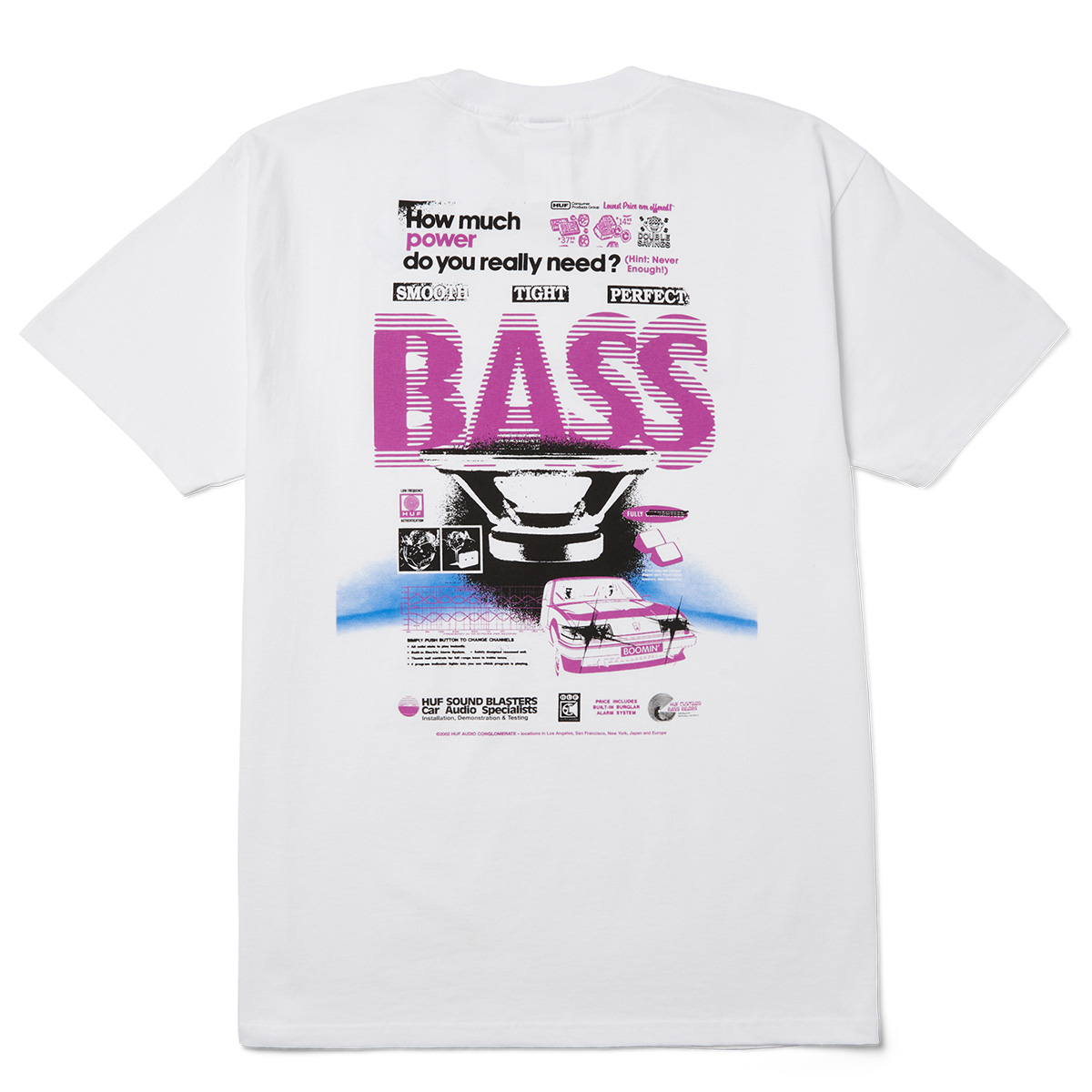 HUF Bass Power T-Shirt White